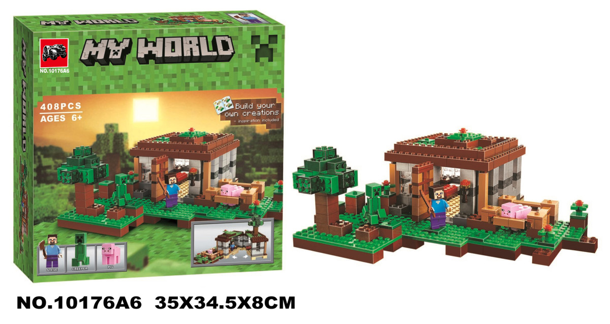 Конструктор BELA 10176 Майнкрафт "Первая ночь" 408 дет. в коробке 35х34х8 см Конструктор BELA 10176 Майнкрафт "Первая ночь" 408 дет. в коробке 35х34х8 см