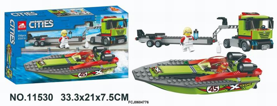 Конструктор BELA 11530 Сити "Транспортировщик скоростных катеров" 250 дет. 33.3х21х7.5 см Конструктор BELA 11530 Сити "Транспортировщик скоростных катеров" 250 дет. 33.3х21х7.5 см