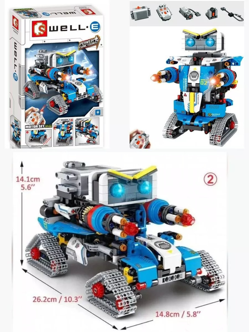 Конструктор Sembo 704972 "Синий робот" на радиоуправлении, 796 дет Конструктор Sembo 704972 "Синий робот" на радиоуправлении, 796 дет