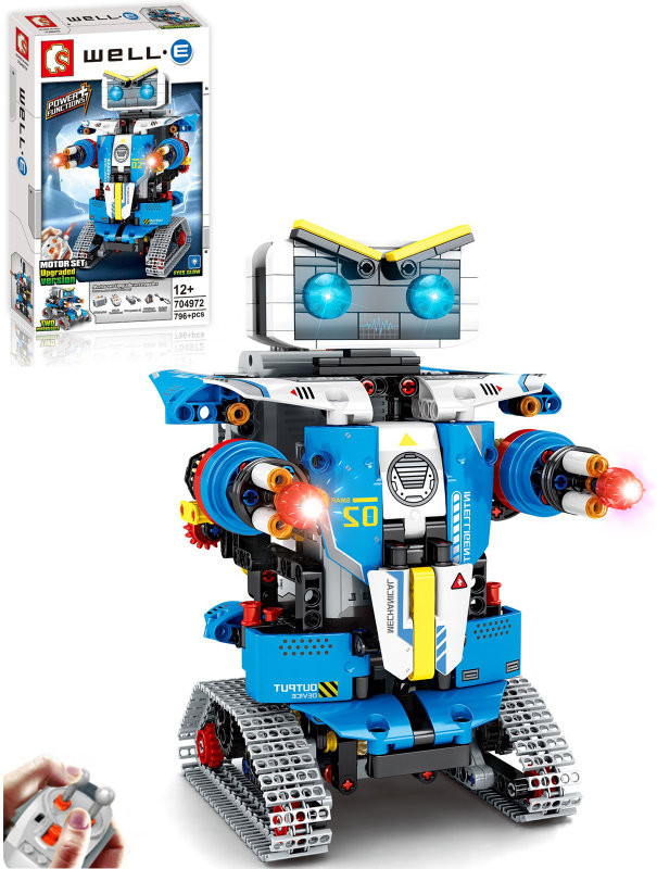 Конструктор Sembo 704972 "Синий робот" на радиоуправлении, 796 дет Конструктор Sembo 704972 "Синий робот" на радиоуправлении, 796 дет