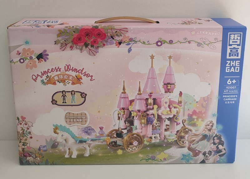 Конструктор ZHEGAO 921007 Карета Принцессы 417pcs 42.5х28х6.8 Конструктор ZHEGAO 921007 Карета Принцессы 417pcs 42.5х28х6.8