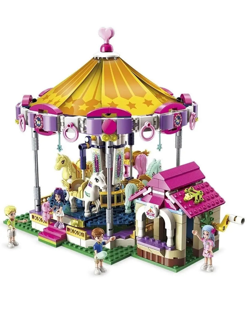 Конструктор Qman 2016 Принцессы "Карусель фантазий" 646 дет Конструктор Qman 2016 Принцессы "Карусель фантазий" 646 дет