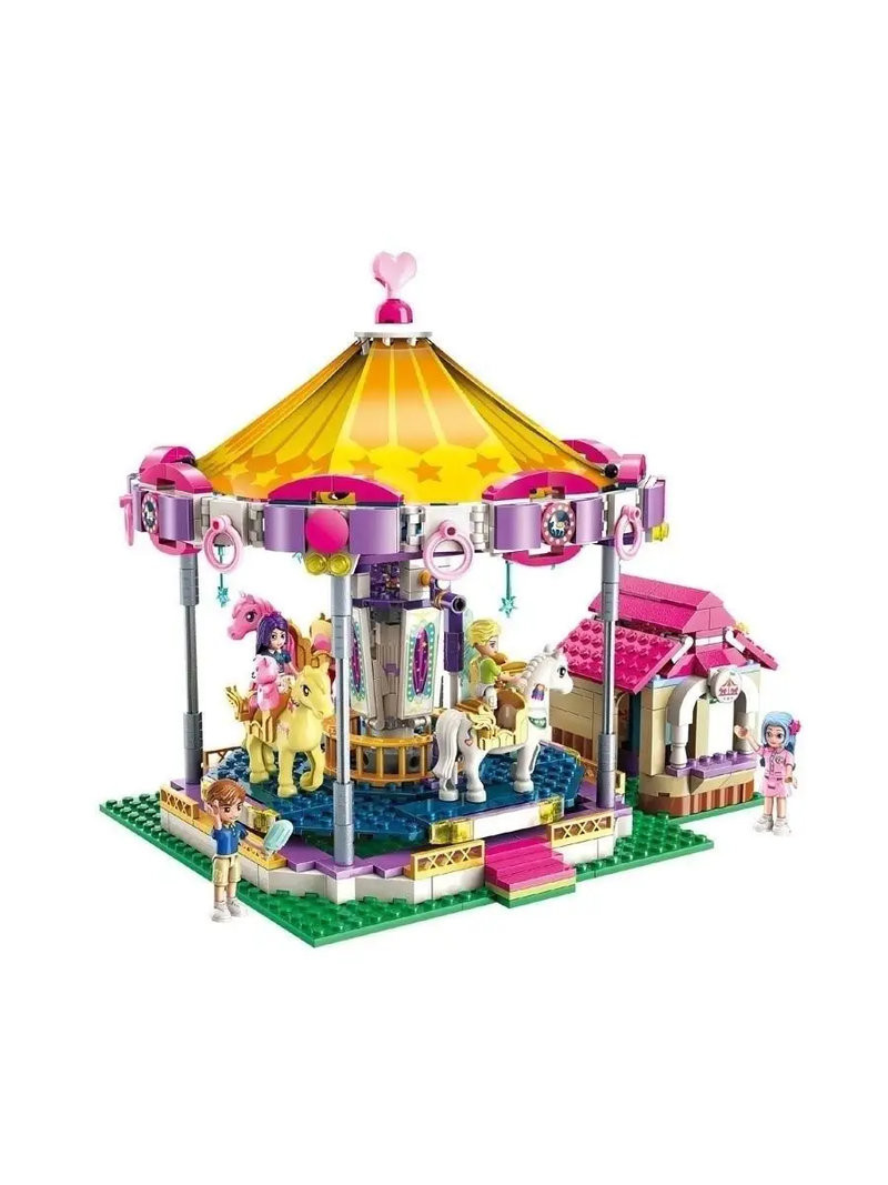 Конструктор Qman 2016 Принцессы "Карусель фантазий" 646 дет Конструктор Qman 2016 Принцессы "Карусель фантазий" 646 дет
