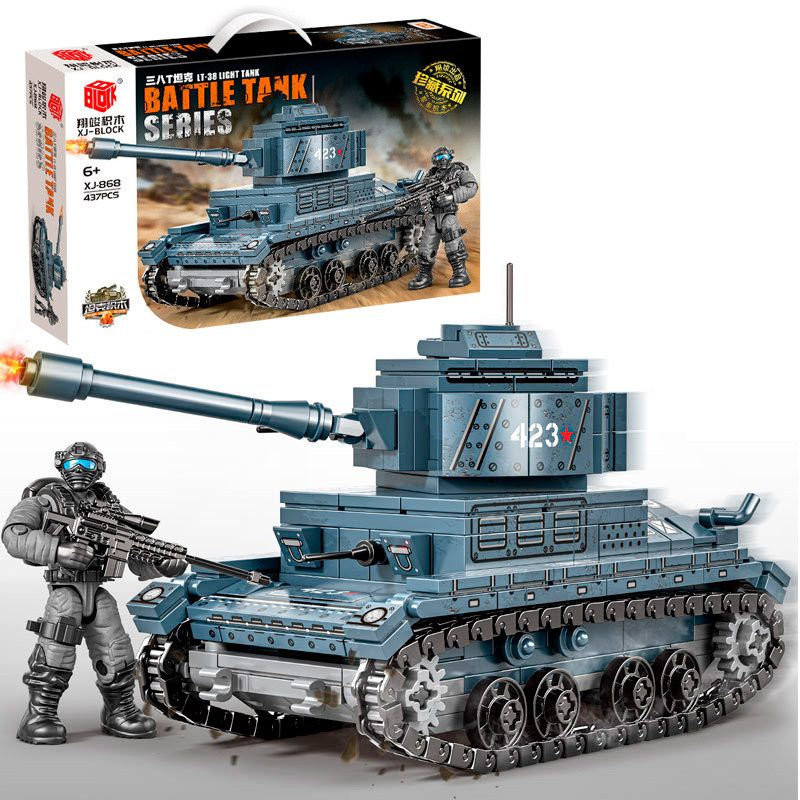 Конструктор BBlock XJ-868B Техника "Танк Three Eight T" 437 дет. 43x27x6.5 см Конструктор BBlock XJ-868B Техника "Танк Three Eight T" 437 дет. 43x27x6.5 см