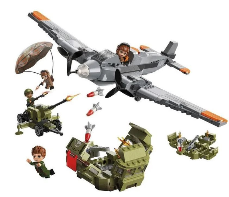 Конструктор Qman 21013 "Война с наземными и воздушными бомбардировками"  557 дет. Конструктор Qman 21013 "Война с наземными и воздушными бомбардировками"  557 дет.