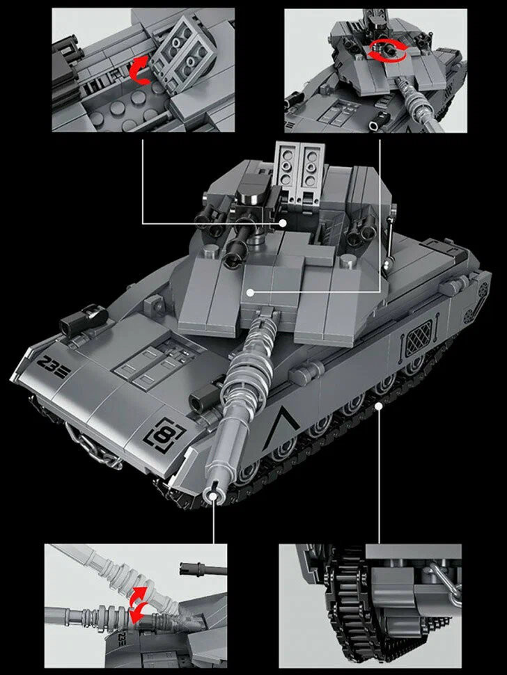 Конструктор FC4004 Forange Block Танк Merkava 393дет. Конструктор FC4004 Forange Block Танк Merkava 393дет.