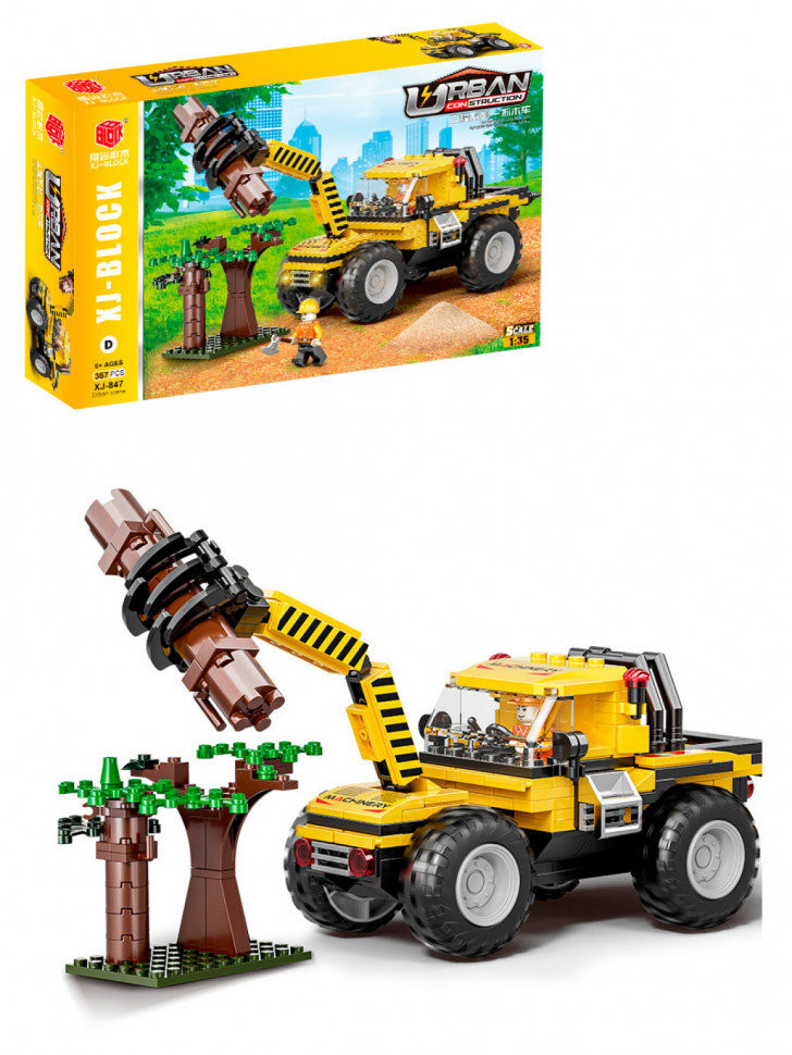 Конструктор BBlock XJ-847D Техника "Харвестер для рубки леса" 367 дет. 48х7х30 см Конструктор BBlock XJ-847D Техника "Харвестер для рубки леса" 367 дет. 48х7х30 см