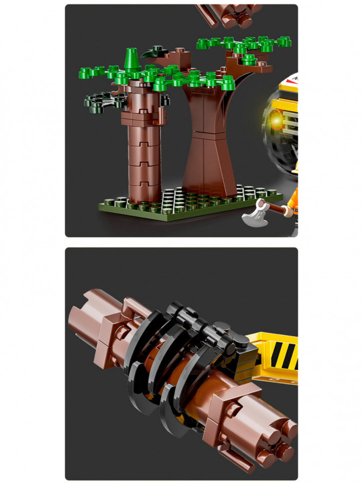 Конструктор BBlock XJ-847D Техника "Харвестер для рубки леса" 367 дет. 48х7х30 см Конструктор BBlock XJ-847D Техника "Харвестер для рубки леса" 367 дет. 48х7х30 см