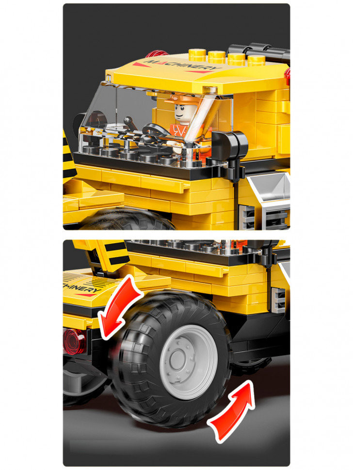 Конструктор BBlock XJ-847D Техника "Харвестер для рубки леса" 367 дет. 48х7х30 см Конструктор BBlock XJ-847D Техника "Харвестер для рубки леса" 367 дет. 48х7х30 см