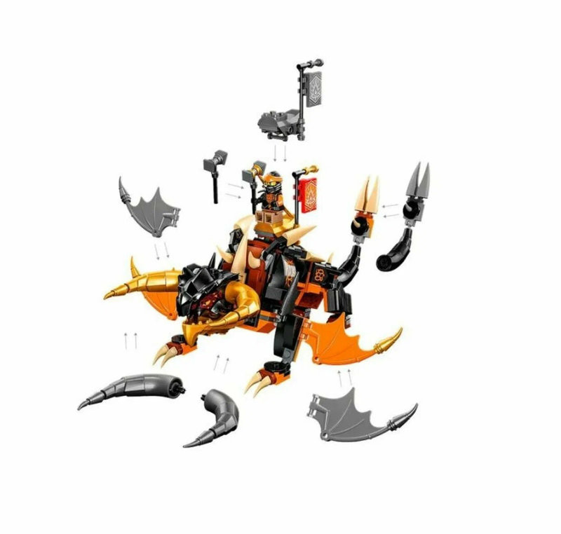 Конструктор 68782 (8009) Lepin Ниндзяго "Земной дракон Коула" 285 дет. 19х26.2х6 Конструктор 68782 (8009) Lepin Ниндзяго "Земной дракон Коула" 285 дет. 19х26.2х6