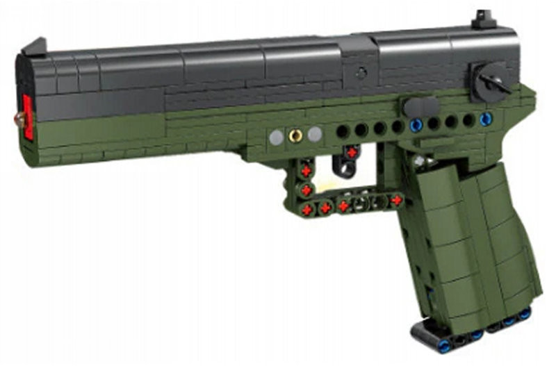 Конструктор Kazi 88003 Оружие Пистолет Glock 18 с пулями, 333 дет 42х30х7 см Конструктор Kazi 88003 Оружие Пистолет Glock 18 с пулями, 333 дет 42х30х7 см