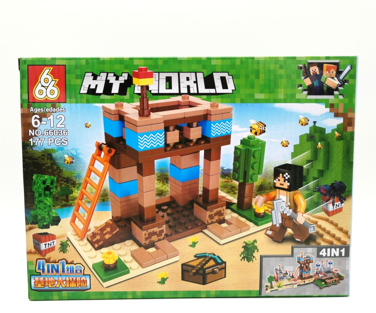 Конструктор 666 66036 Майнкрафт "Подземная база" 8 шт в д/б Конструктор 666 66036 Майнкрафт "Подземная база" 8 шт в д/б