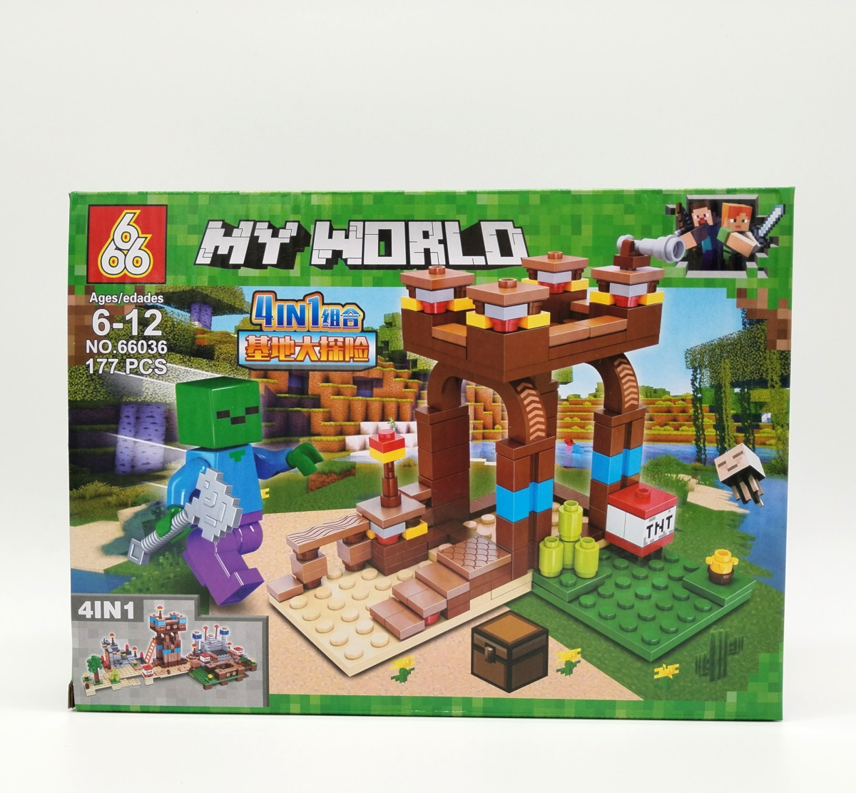 Конструктор 666 66036 Майнкрафт "Подземная база" 8 шт в д/б Конструктор 666 66036 Майнкрафт "Подземная база" 8 шт в д/б