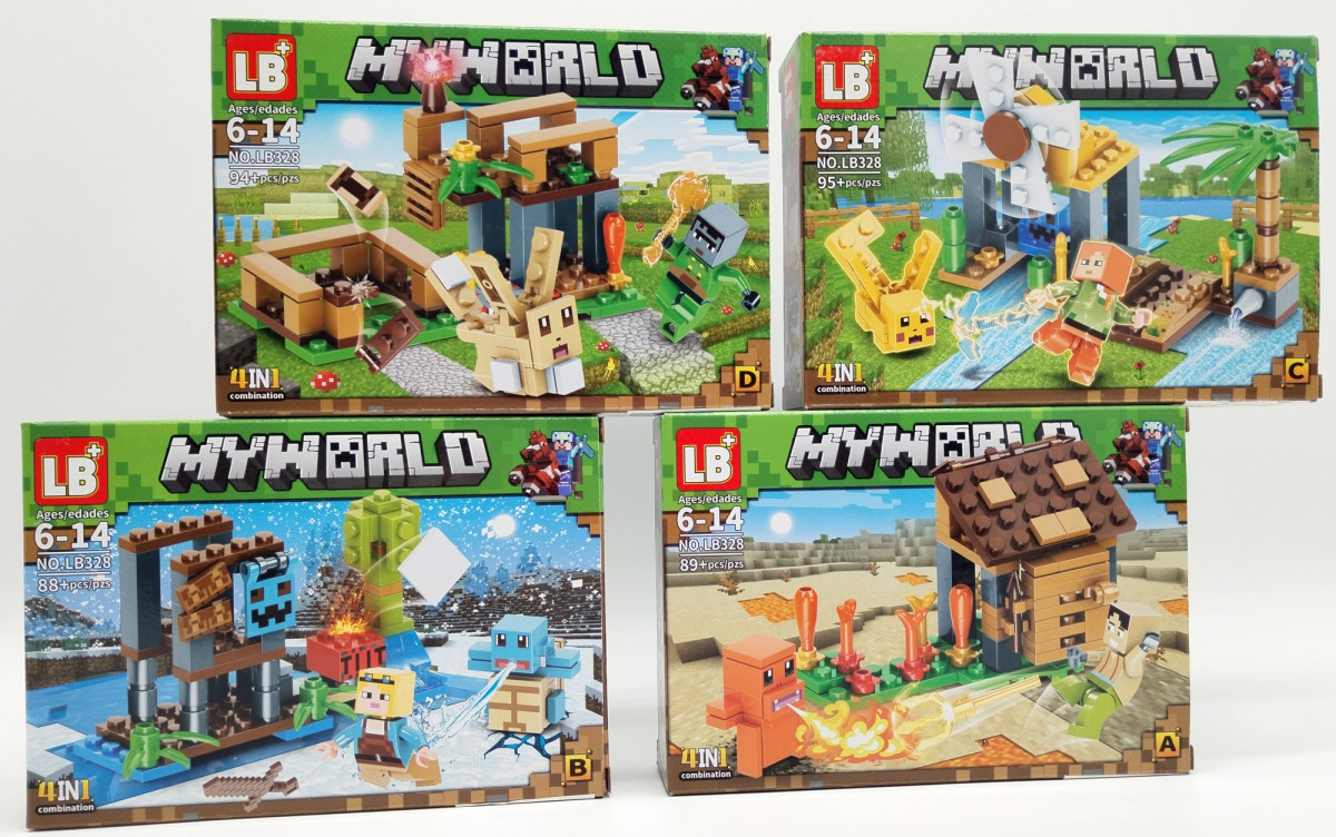 Конструктор LB328-1 Майнкрафт "Бои на реке" 8 шт. в упак. 20х4х14 см Конструктор LB328-1 Майнкрафт "Бои на реке" 8 шт. в упак. 20х4х14 см