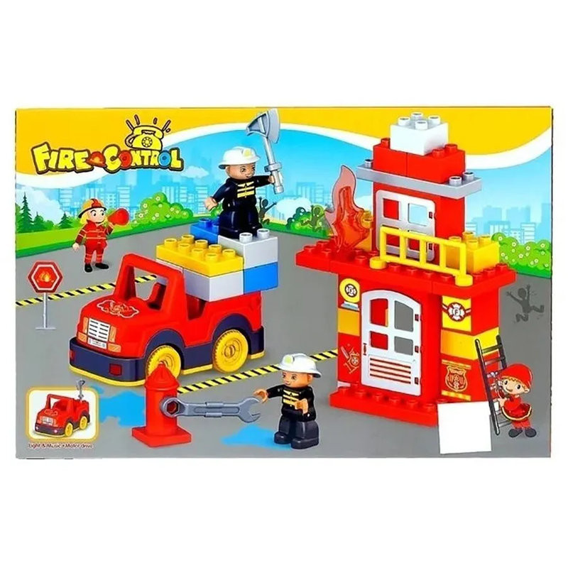 Конструктор Blocks "Пожарная часть" с героями 54 дет. в кор. 53х9х35 Конструктор Blocks "Пожарная часть" с героями 54 дет. в кор. 53х9х35