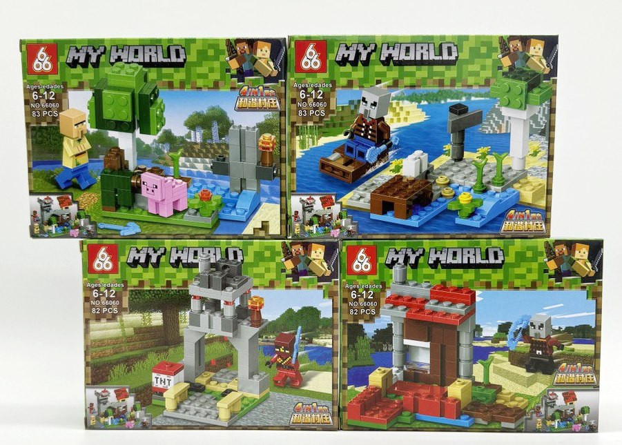 Конструктор 66060 Майнкрафт "Логово разбойников" 8 шт в упаковке 18.5х14х4.3 см Конструктор 66060 Майнкрафт "Логово разбойников" 8 шт в упаковке 18.5х14х4.3 см