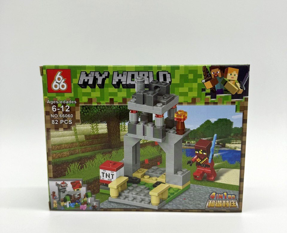 Конструктор 66060 Майнкрафт "Логово разбойников" 8 шт в упаковке 18.5х14х4.3 см Конструктор 66060 Майнкрафт "Логово разбойников" 8 шт в упаковке 18.5х14х4.3 см