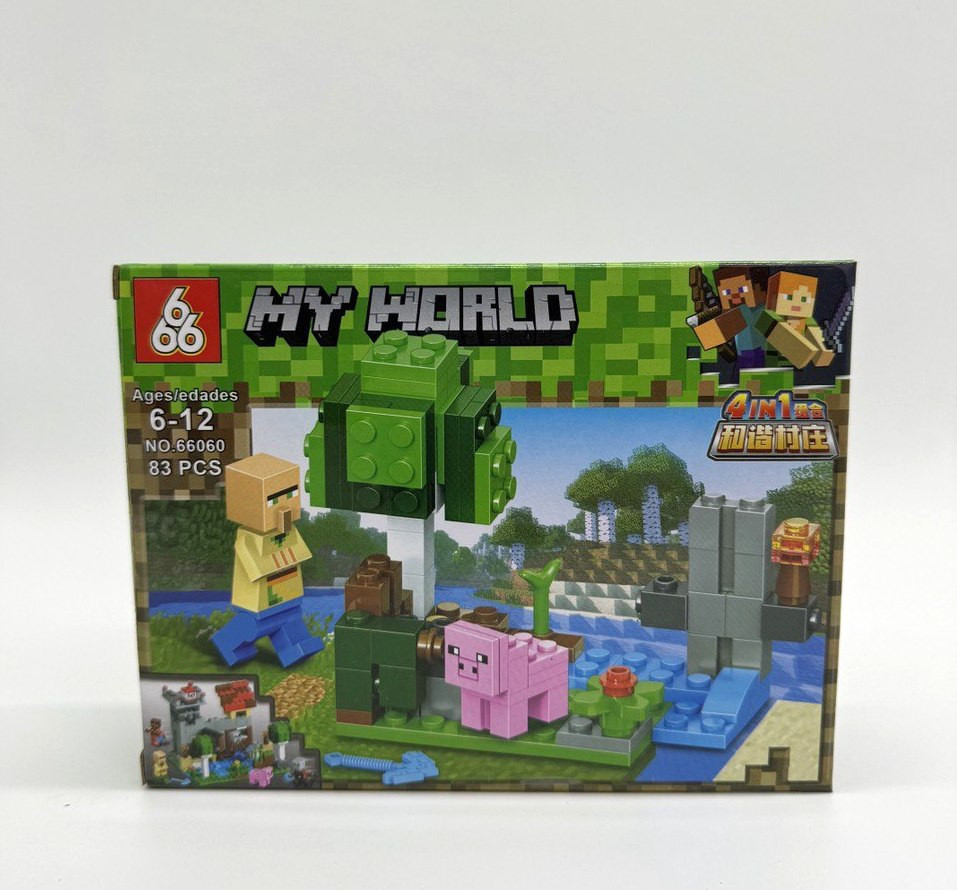 Конструктор 66060 Майнкрафт "Логово разбойников" 8 шт в упаковке 18.5х14х4.3 см Конструктор 66060 Майнкрафт "Логово разбойников" 8 шт в упаковке 18.5х14х4.3 см