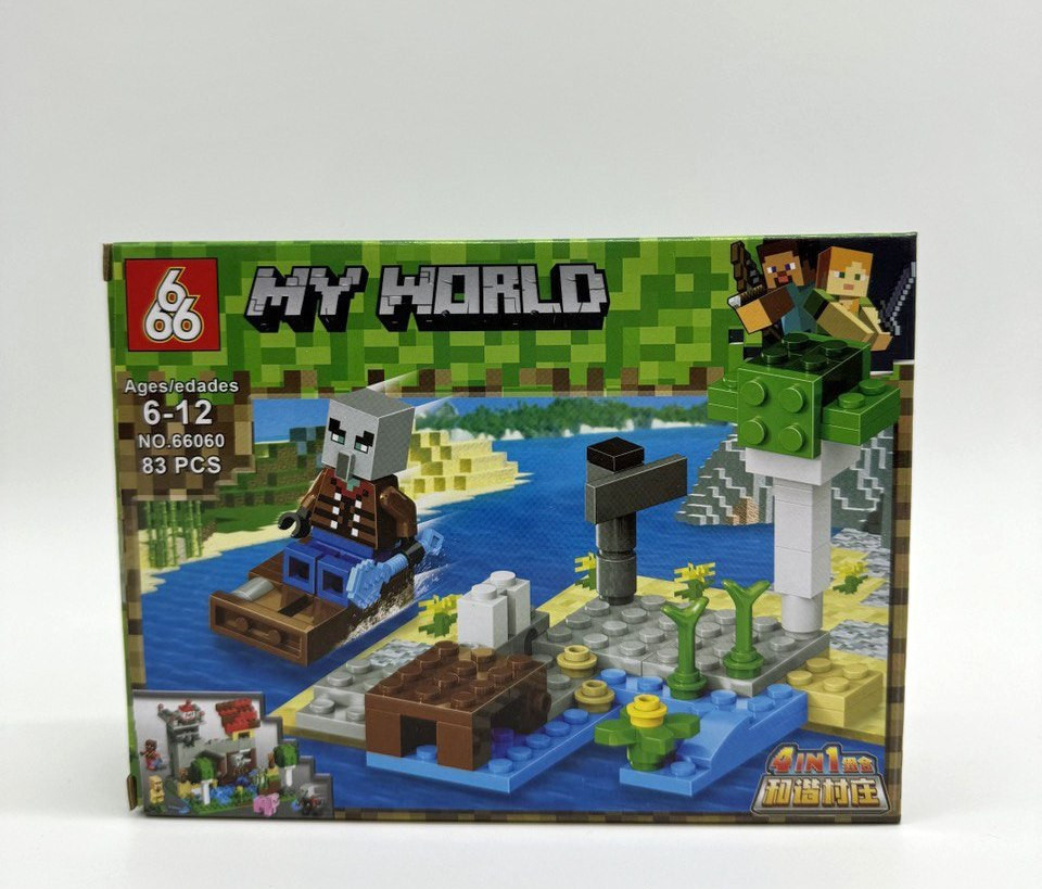 Конструктор 66060 Майнкрафт "Логово разбойников" 8 шт в упаковке 18.5х14х4.3 см Конструктор 66060 Майнкрафт "Логово разбойников" 8 шт в упаковке 18.5х14х4.3 см
