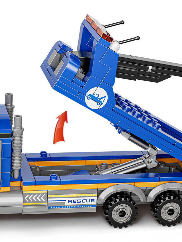 Конструктор BBlock XJ-848F Сити "Городской дорожно-спасательный трактор T600" 410 дет. 30х7х48 см Конструктор BBlock XJ-848F Сити "Городской дорожно-спасательный трактор T600" 410 дет. 30х7х48 см