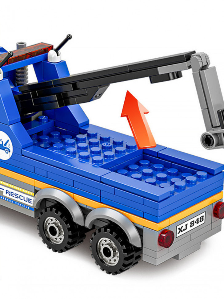 Конструктор BBlock XJ-848F Сити "Городской дорожно-спасательный трактор T600" 410 дет. 30х7х48 см Конструктор BBlock XJ-848F Сити "Городской дорожно-спасательный трактор T600" 410 дет. 30х7х48 см