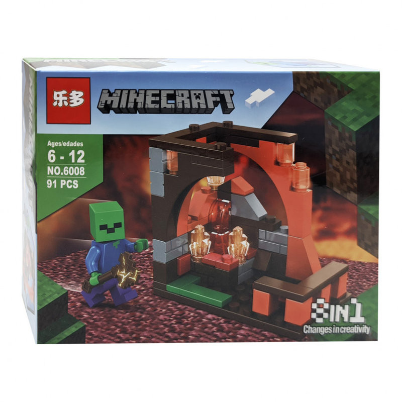 Конструктор LEDUO 6008 Майнкрафт "Разные миры" 8 шт. в упаковке 19.5х14х4.3см Конструктор LEDUO 6008 Майнкрафт "Разные миры" 8 шт. в упаковке 19.5х14х4.3см