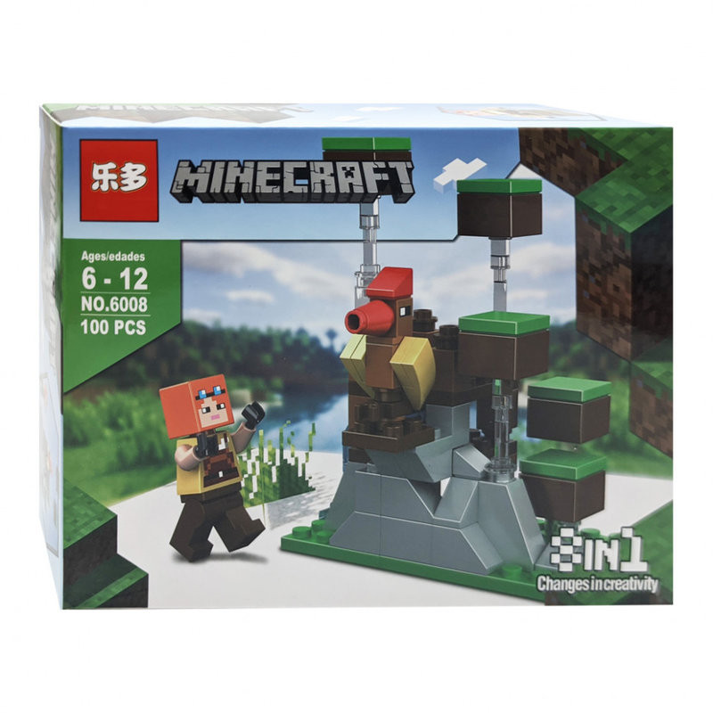 Конструктор LEDUO 6008 Майнкрафт "Разные миры" 8 шт. в упаковке 19.5х14х4.3см Конструктор LEDUO 6008 Майнкрафт "Разные миры" 8 шт. в упаковке 19.5х14х4.3см