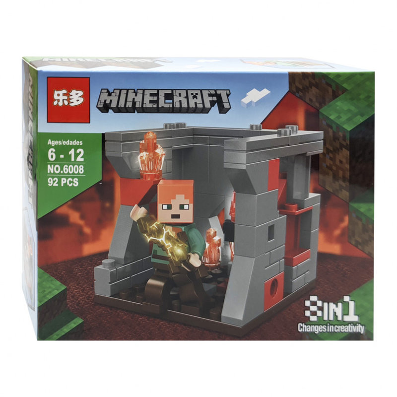Конструктор LEDUO 6008 Майнкрафт "Разные миры" 8 шт. в упаковке 19.5х14х4.3см Конструктор LEDUO 6008 Майнкрафт "Разные миры" 8 шт. в упаковке 19.5х14х4.3см