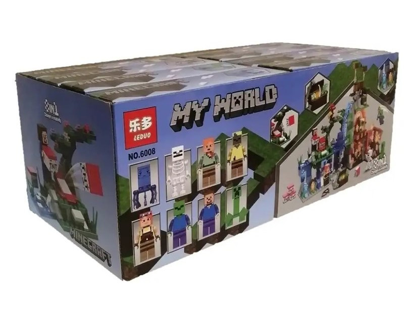 Конструктор LEDUO 6008 Майнкрафт "Разные миры" 8 шт. в упаковке 19.5х14х4.3см Конструктор LEDUO 6008 Майнкрафт "Разные миры" 8 шт. в упаковке 19.5х14х4.3см