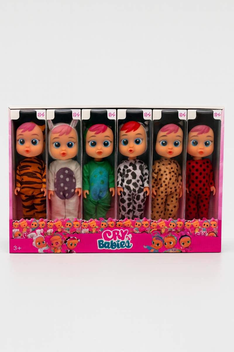 Кукла Cry Baby "Зверюшки" 26см в ассорт 6 шт, цена за упаковку Кукла Cry Baby "Зверюшки" 26см в ассорт 6 шт, цена за упаковку