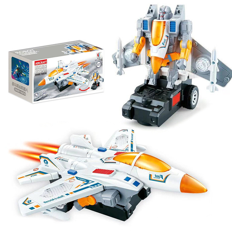 Музыкальный светящийся самолет трансформер 2в1 19х14х15 см Музыкальный светящийся самолет трансформер 2в1 19х14х15 см