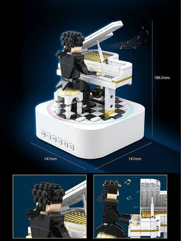 Конструктор QuanGuan 100217 Музыкальная колонка Bluetooth "Пианист" 485 дет. 16.8x22x13.7 см (подсветка+движение) Конструктор QuanGuan 100217 Музыкальная колонка Bluetooth "Пианист" 485 дет. 16.8x22x13.7 см (подсветка+движение)