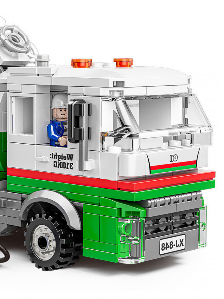 Конструктор BBlock XJ-848D Сити "Автоцистерна для перевозки нефти" 415 дет. 30х7х48 см Конструктор BBlock XJ-848D Сити "Автоцистерна для перевозки нефти" 415 дет. 30х7х48 см