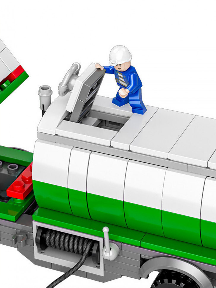 Конструктор BBlock XJ-848D Сити "Автоцистерна для перевозки нефти" 415 дет. 30х7х48 см Конструктор BBlock XJ-848D Сити "Автоцистерна для перевозки нефти" 415 дет. 30х7х48 см