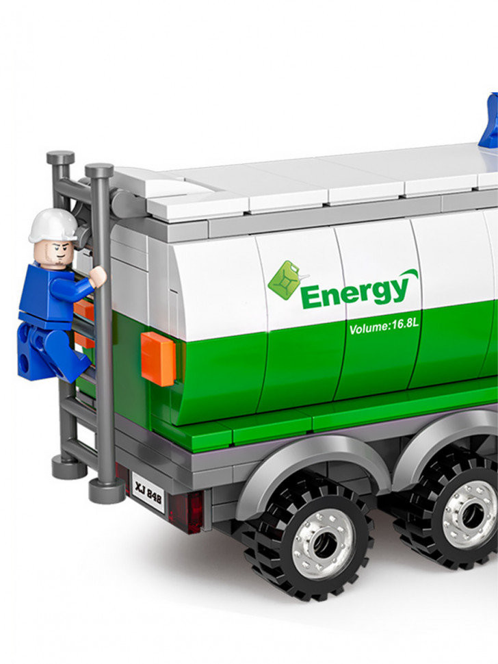 Конструктор BBlock XJ-848D Сити "Автоцистерна для перевозки нефти" 415 дет. 30х7х48 см Конструктор BBlock XJ-848D Сити "Автоцистерна для перевозки нефти" 415 дет. 30х7х48 см