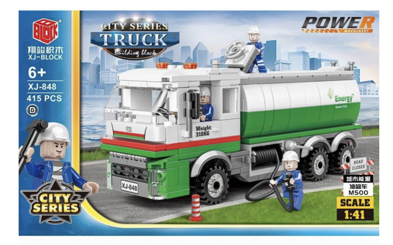 Конструктор BBlock XJ-848D Сити "Автоцистерна для перевозки нефти" 415 дет. 30х7х48 см Конструктор BBlock XJ-848D Сити "Автоцистерна для перевозки нефти" 415 дет. 30х7х48 см