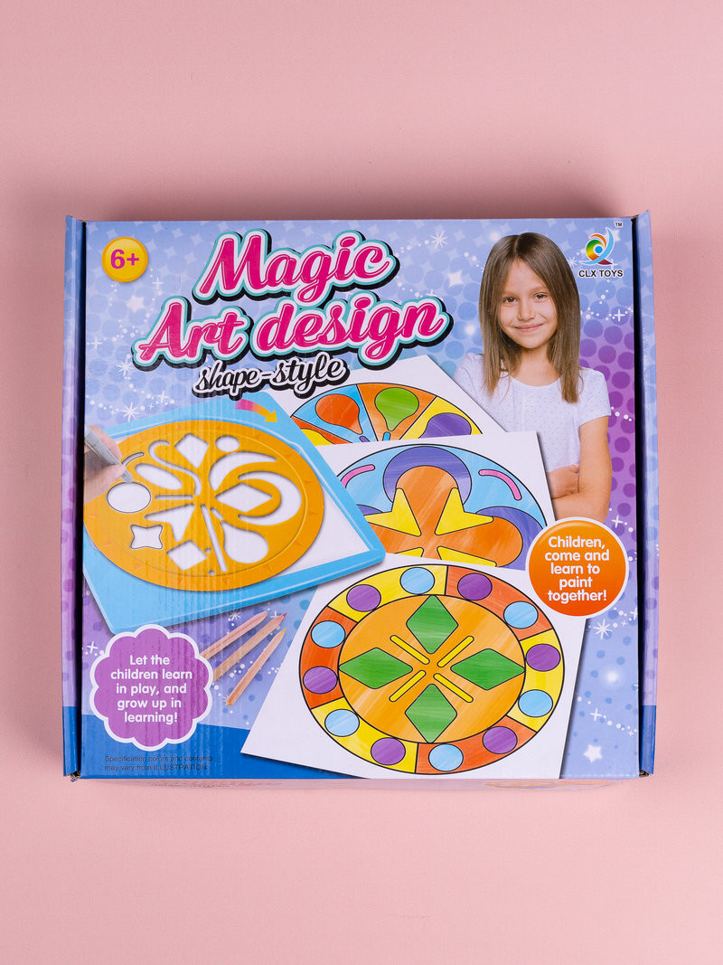 Набор для рисования "Магический трафарет" Геометрия в кор. 26.5х5х26.5см Набор для рисования "Магический трафарет" Геометрия в кор. 26.5х5х26.5см