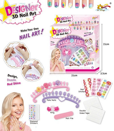 Маникюрный набор "Nail ART-2" лак + наклейки в кор. 21х3.5х21 см Маникюрный набор "Nail ART-2" лак + наклейки в кор. 21х3.5х21 см