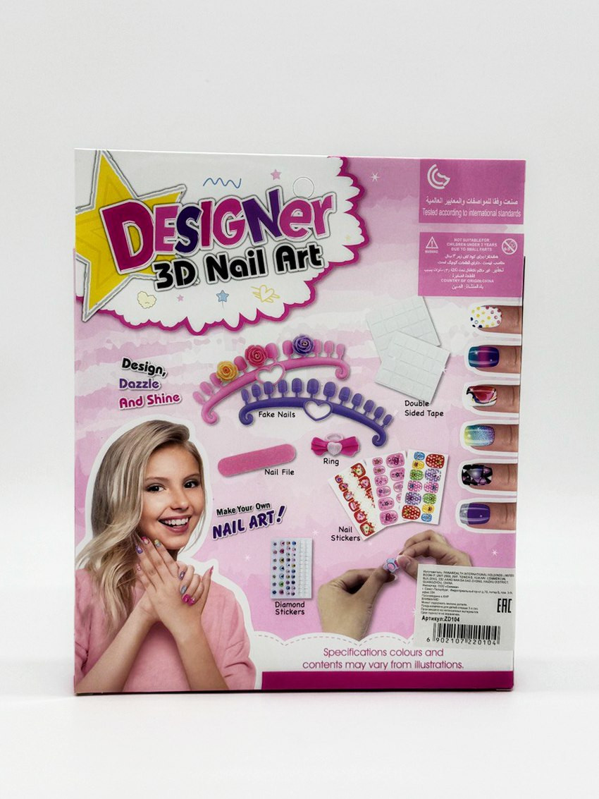 Маникюрный набор "Nail ART-2" лак + наклейки в кор. 21х3.5х21 см Маникюрный набор "Nail ART-2" лак + наклейки в кор. 21х3.5х21 см