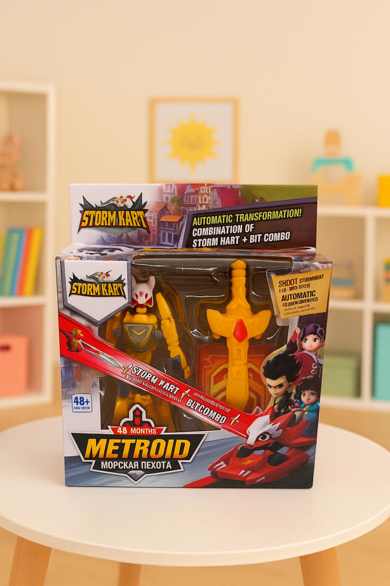 Машина-трансформер "Metroid" с мечом 4 вида 18х5х16см Машина-трансформер "Metroid" с мечом 4 вида 18х5х16см