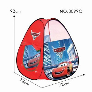 Палатка детская "Тачки" в сумке размер 92х72х72 см