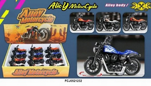 Набор мотоциклов "Мотокросс" 10см 4 вида 12шт в упаковке