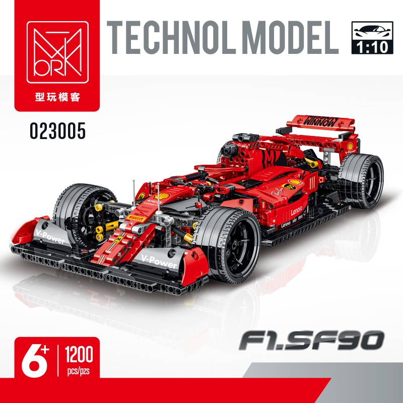 Конструктор Mork 023005 Техника "F1 Red Equation Racing", 1200 дет.