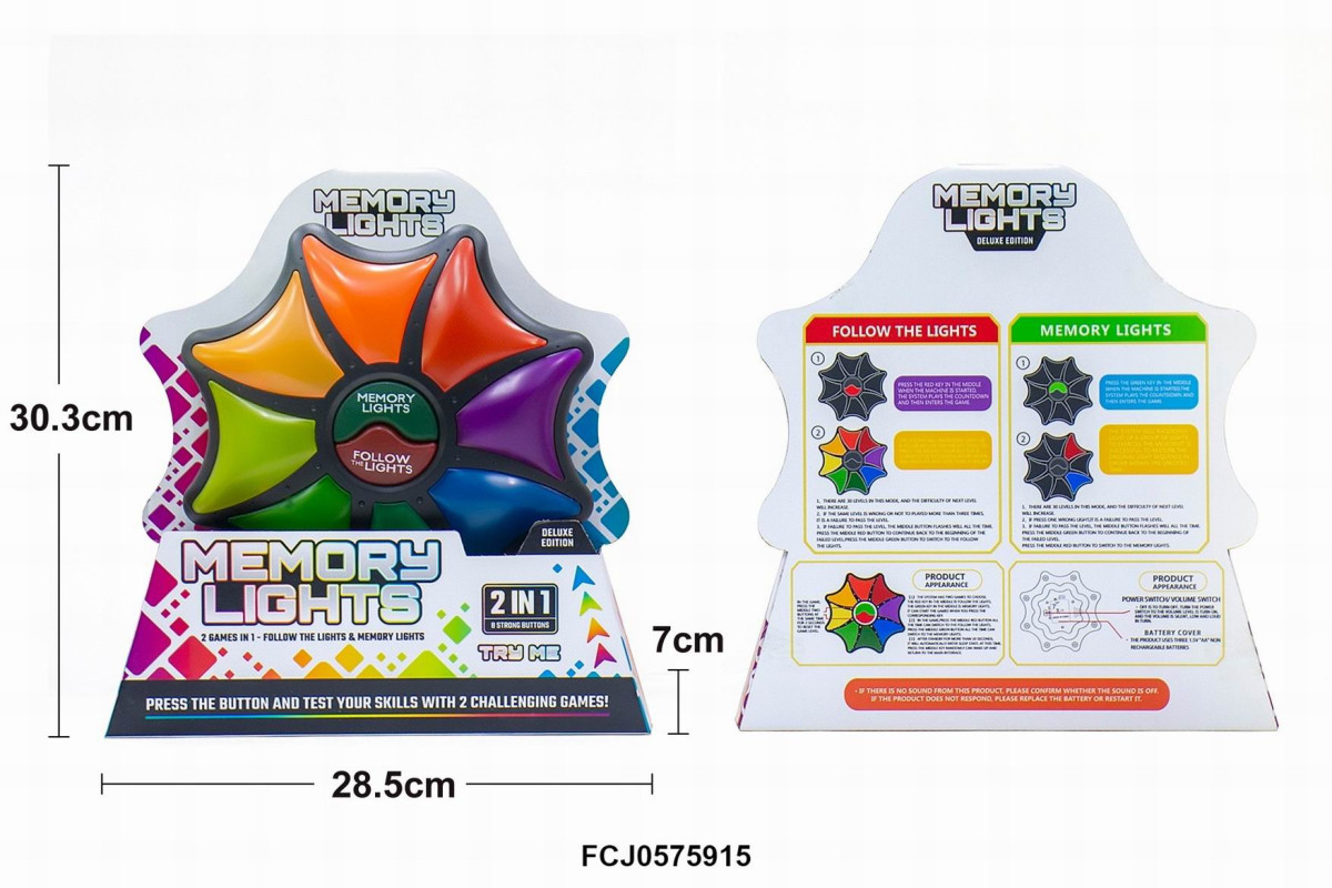 Игра-головоломка Memory lights для развития памяти 8 кнопок