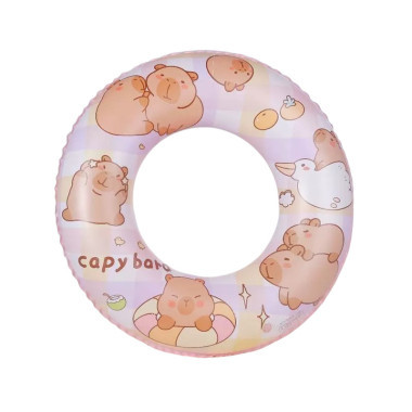 Круг надувной для плавания &quot;Капибара&quot; 60 см РОЗОВЫЙ
