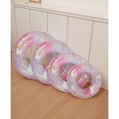 Надувной круг для плавания &quot;Бабочка с блестками&quot; 80см