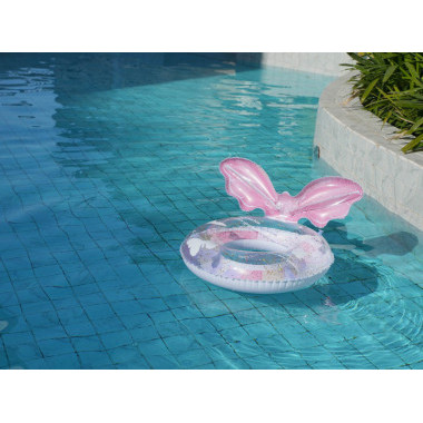 Круг надувной для плавания "Бабочки с блестками" 70 см