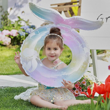 Надувной круг &quot;Русалочка с блестками&quot; 90см