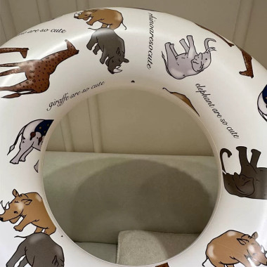 Круг надувной для плавания 80см (Зоопарк)