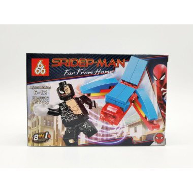Конструктор 666 66012 Супергерои &quot;Человек Паук&quot; 16шт в д/б